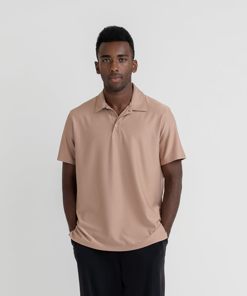 Men's B-Fit Solid Mesh Polo