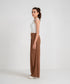Women's Crepe Pleated Pants