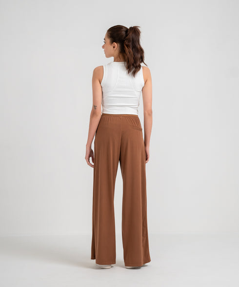 Women's Crepe Pleated Pants