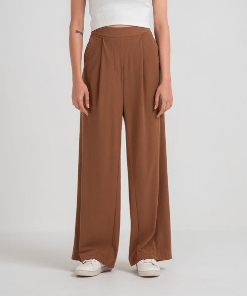 Women's Crepe Pleated Pants