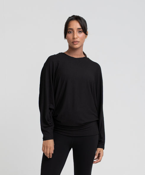 Women's Modal Rib Draped Top
