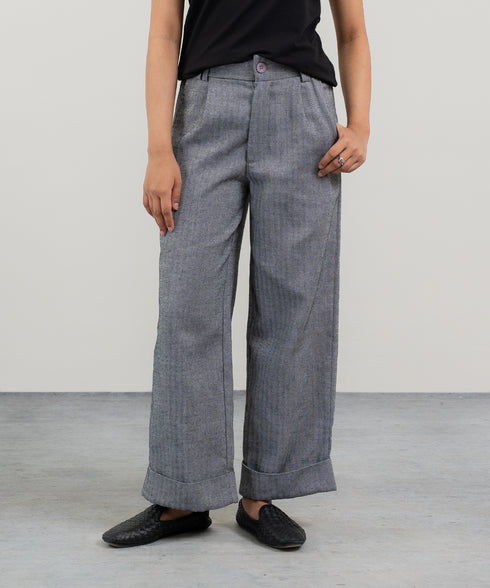 Women's Herringbone Straight Pants
