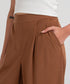 Women's Crepe Pleated Pants