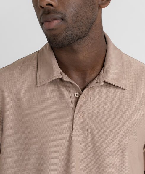 Men's B-Fit Solid Mesh Polo