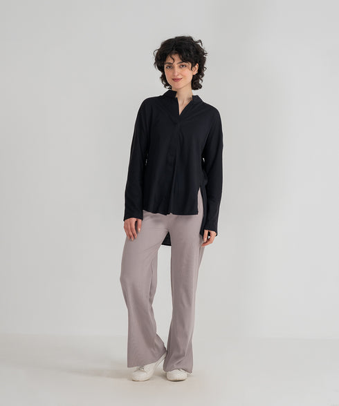 Women's Snap Button Tunic Shirt