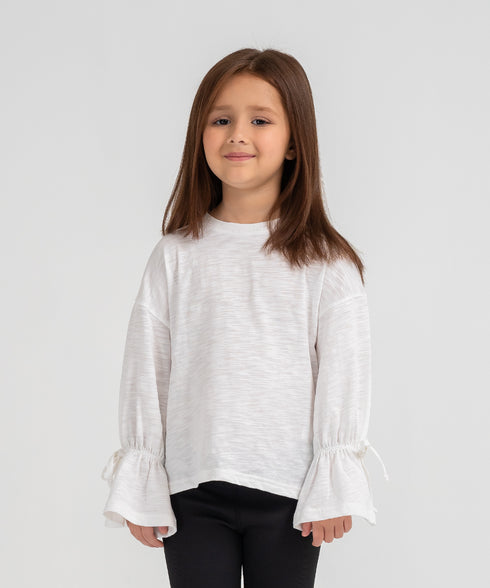 Girls' Ruffle Sleeve Tee