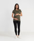 Women's Maternity/Nursing Zipper Tee