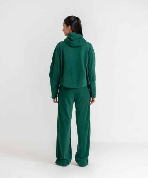 Women's Towel Terry Cropped Hoodie