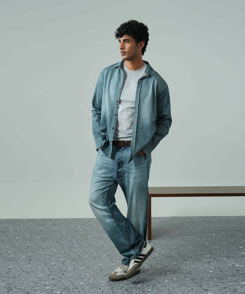 Men's Denim Terry Pants
