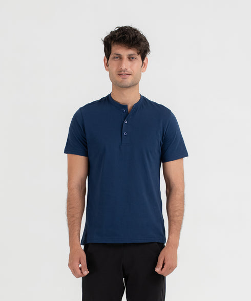 Men's Basic Henley Tee