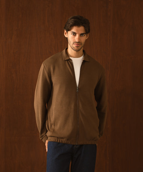 Men's LuxeStretch Collared Jacket
