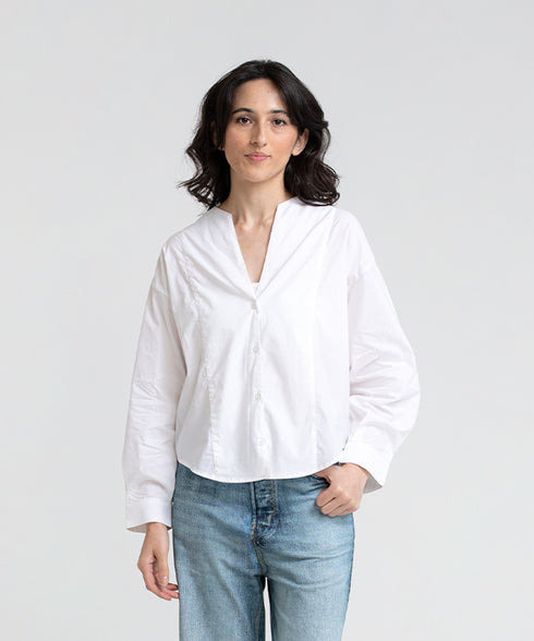 Women's Pleated Sleeve Shirt