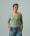 Women's V-Neck Lace Top