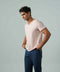 Men's Melange Raw Edges Tee