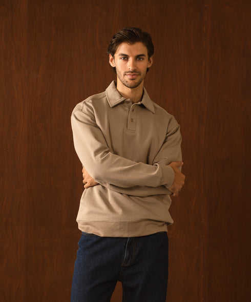 Men's Tech Spacer Collared Sweatshirt