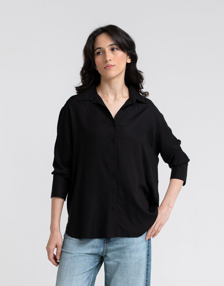Women's Relaxed Button Down Shirt