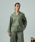Women's Cotton Collared Set