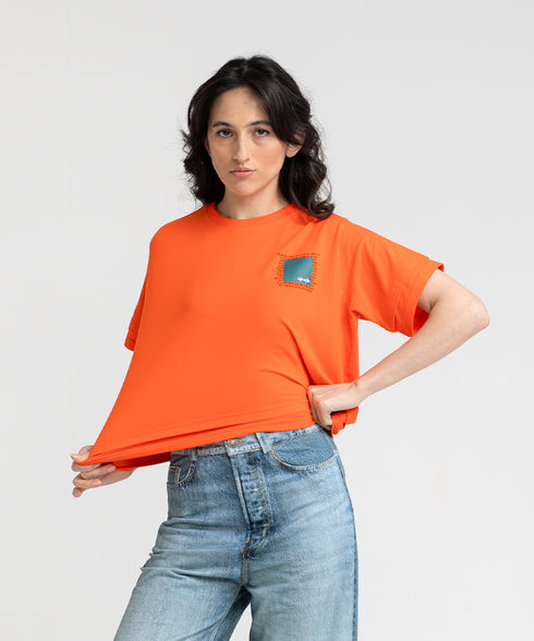 Women's Cropped Panel Tee