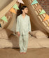 Girls' Printed Button Down Pajama Set