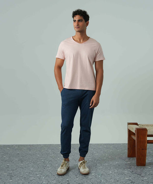 Men's Melange Raw Edges Tee