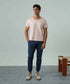 Men's Melange Raw Edges Tee
