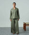 Women's Cotton Collared Set