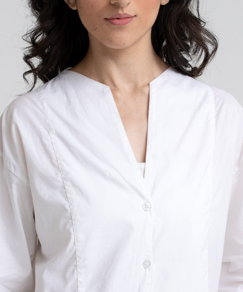Women's Pleated Sleeve Shirt