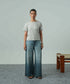 Women's Melange Raw Edges Tee