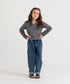 Kids' Basic Long Sleeve V-Neck Tee