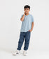Boys' Melange Raw Edges Tee