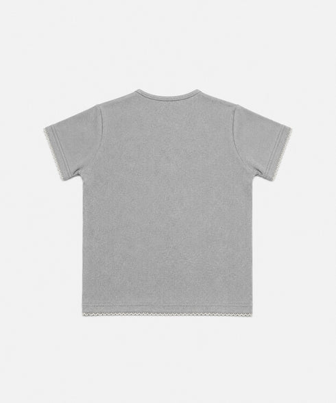 Girls' Rib Lace Tee