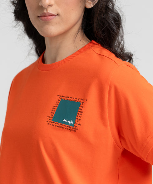 Women's Cropped Panel Tee
