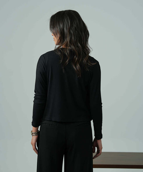Women's Modal Rib Lace Cardigan