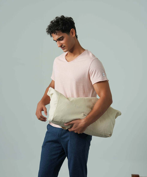 Men's Melange Raw Edges Tee