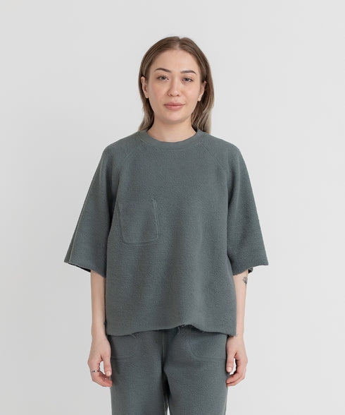 Women's Reversible Half Sleeve Sweatshirt