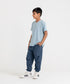 Boys' Melange Raw Edges Tee