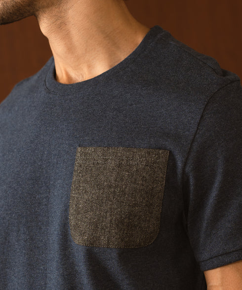 Men's Contrast Pocket Tee