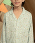 Girls' Printed Button Down Pajama Set