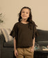 Girls' Ruffle Sleeve Cropped Tee
