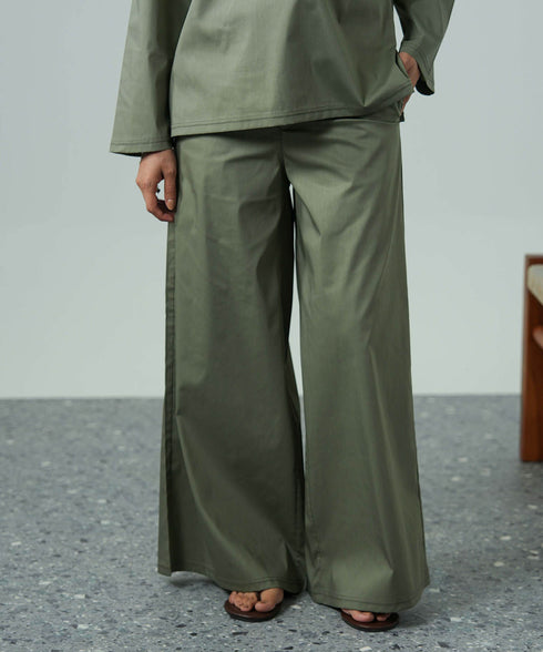 Women's Cotton Collared Set