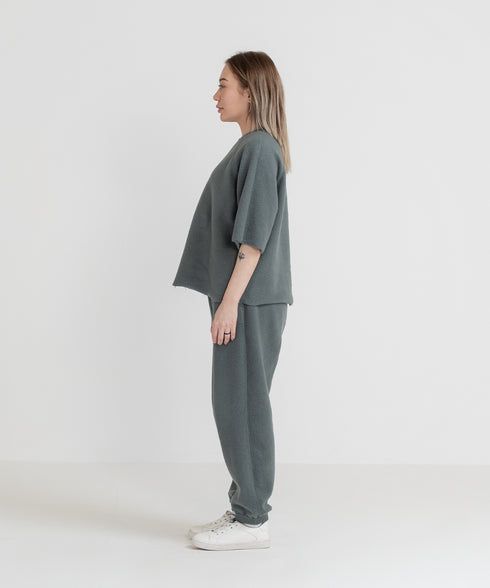 Women's Reversible Half Sleeve Sweatshirt