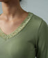 Women's V-Neck Lace Top