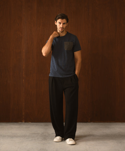 Men's Contrast Pocket Tee