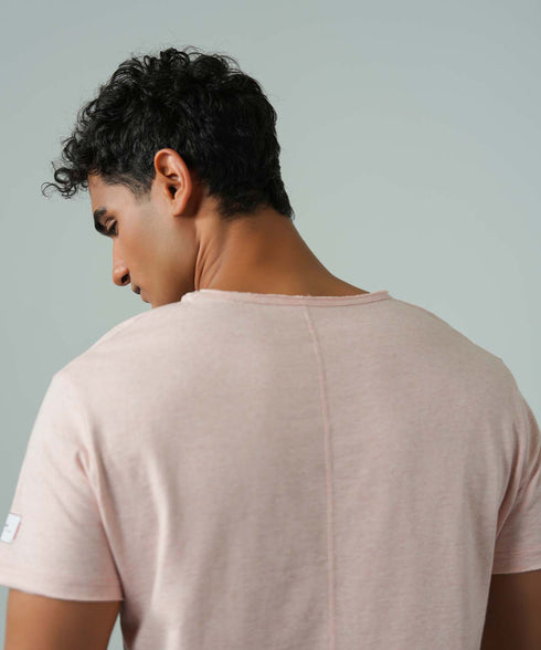 Men's Melange Raw Edges Tee