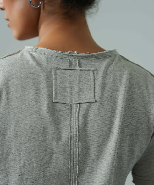 Women's Melange Raw Edges Tee