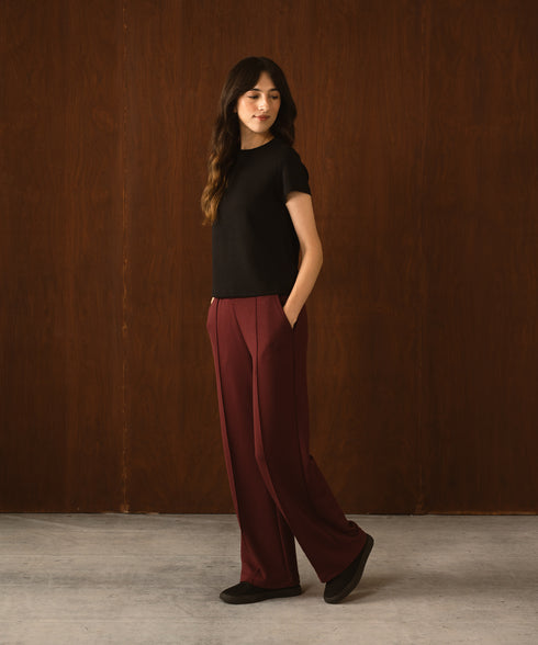 Women's LuxeStretch Pin Tucks Pants