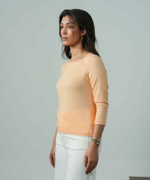 Women's Melange Lace Tee