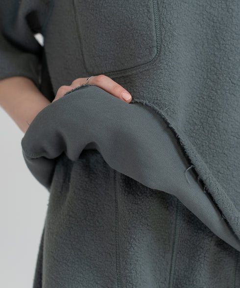 Women's Reversible Half Sleeve Sweatshirt