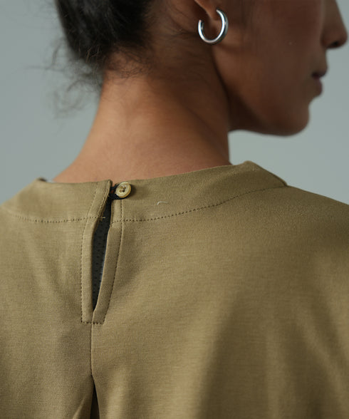 Women's Contrast Stitch Boxy Tee