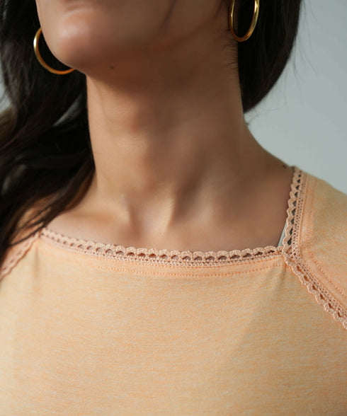 Women's Melange Lace Tee